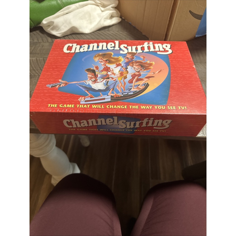 1994 Channel Toy Surfing TV Board Game By Milton Bradley 90s NEW & SEALED